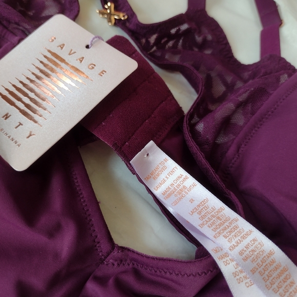 Savage Fenty Purple Lingerie Designed + Modeled by Rihanna for her Show... - Picture 12 of 16